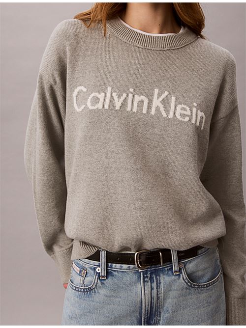 contrast logo ls sweater CALVIN KLEIN JEANS | LV044G313GP7A